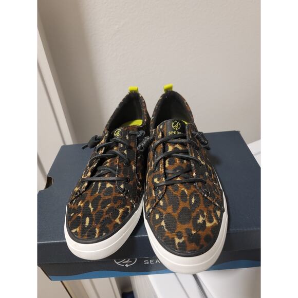 Sperry Crest Vibe Animal Print Sneakers - Picture 1 of 7
